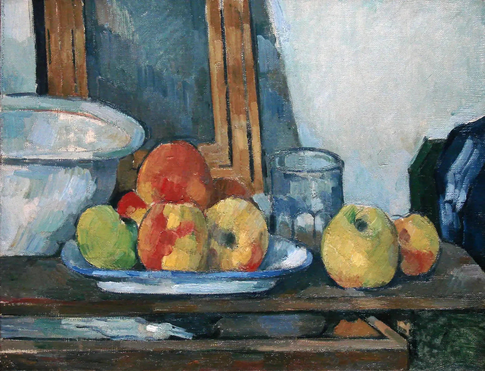 Nature morte au tiroir ouvert - Paul Cézanne image 1 copie peinte à la main à l’huile
