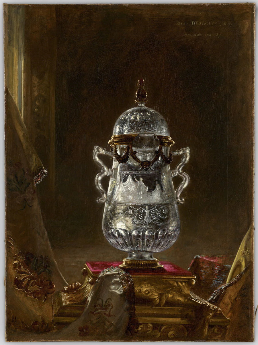 Nature morte au vase en cristal de roche du musée du Louvre - Blaise Alexandre Desgoffe
