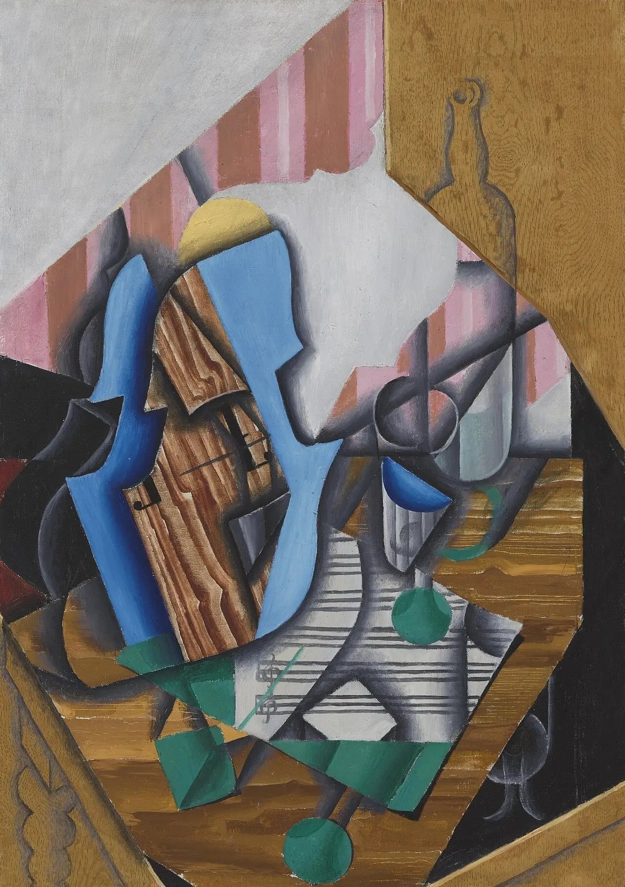 Nature morte au violon et partition - Juan Gris image 1 reproduction d’œuvre d’art à l’huile