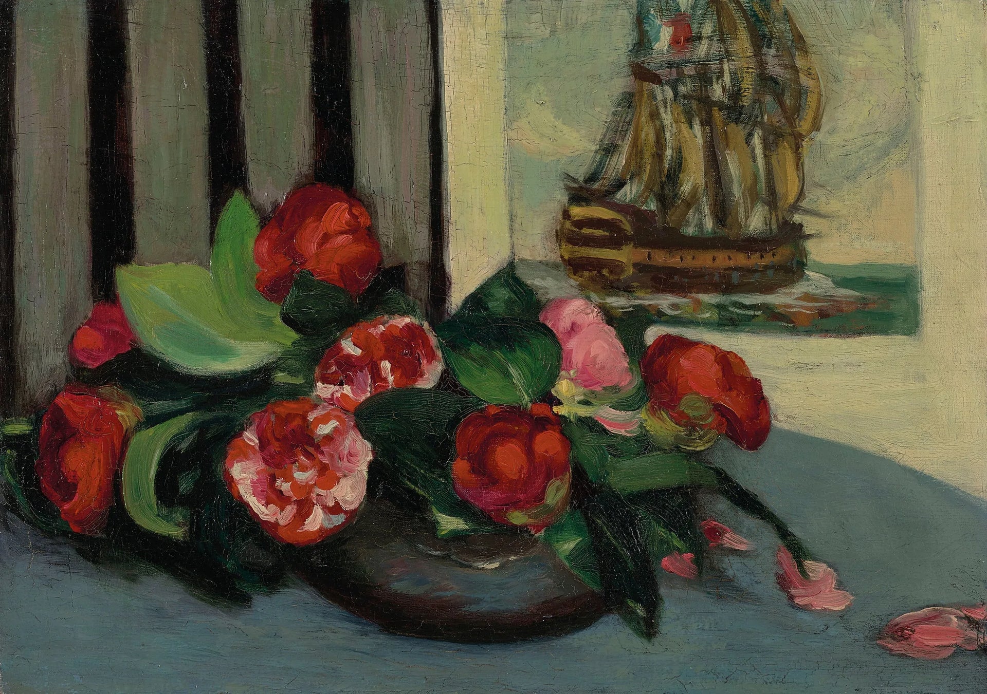 Nature morte aux camélias - Louis Anquetin image 1 reproduction artisanale de tableau