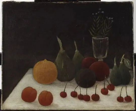 Nature morte aux cerises - Henri Rousseau image 1 copie de tableau peinte à la main