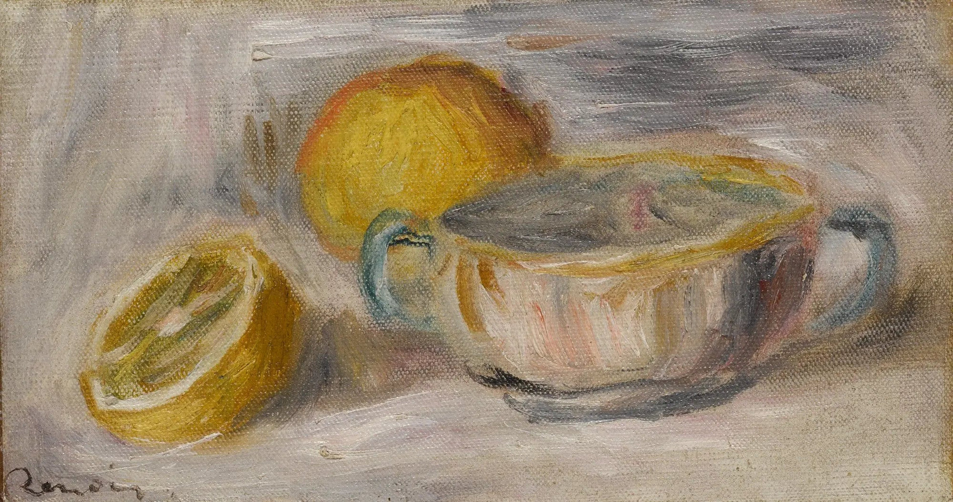 Nature morte aux citrons - Pierre-Auguste Renoir image 1 copie de tableau peinte à la main