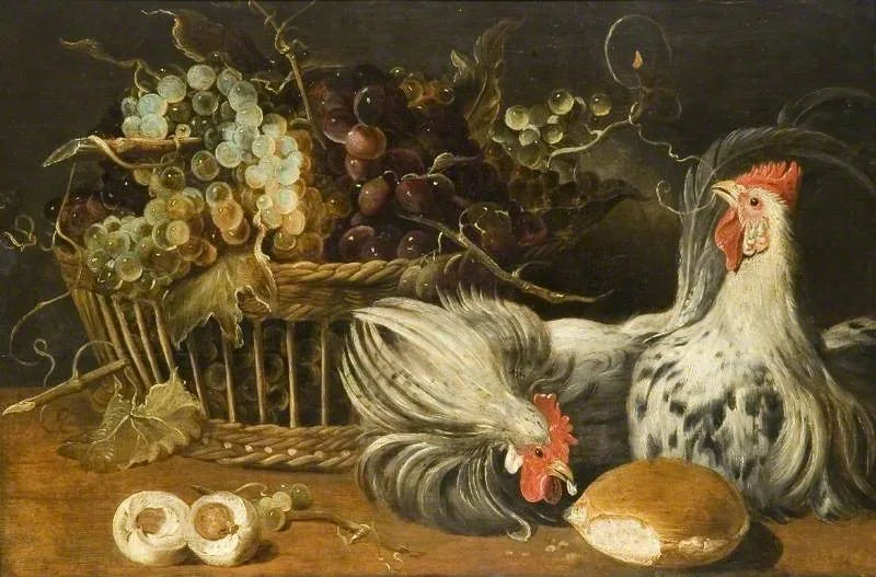 Nature morte aux coqs - Frans Snyders image 1 copie peinte à la main à l’huile
