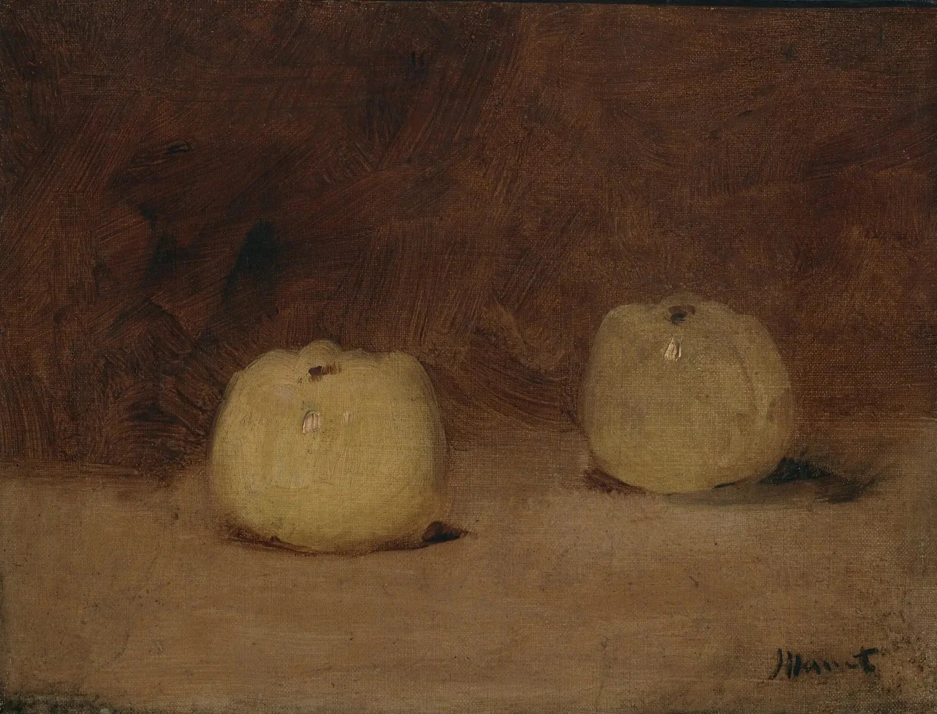 Nature morte aux deux pommes - Édouard Manet image 1 reproduction réalisée par Alpha Reproduction