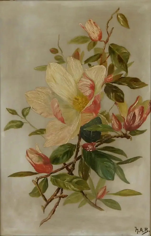 Nature morte aux fleurs. - H. A. Brendekilde image 1 reproduction artisanale de tableau