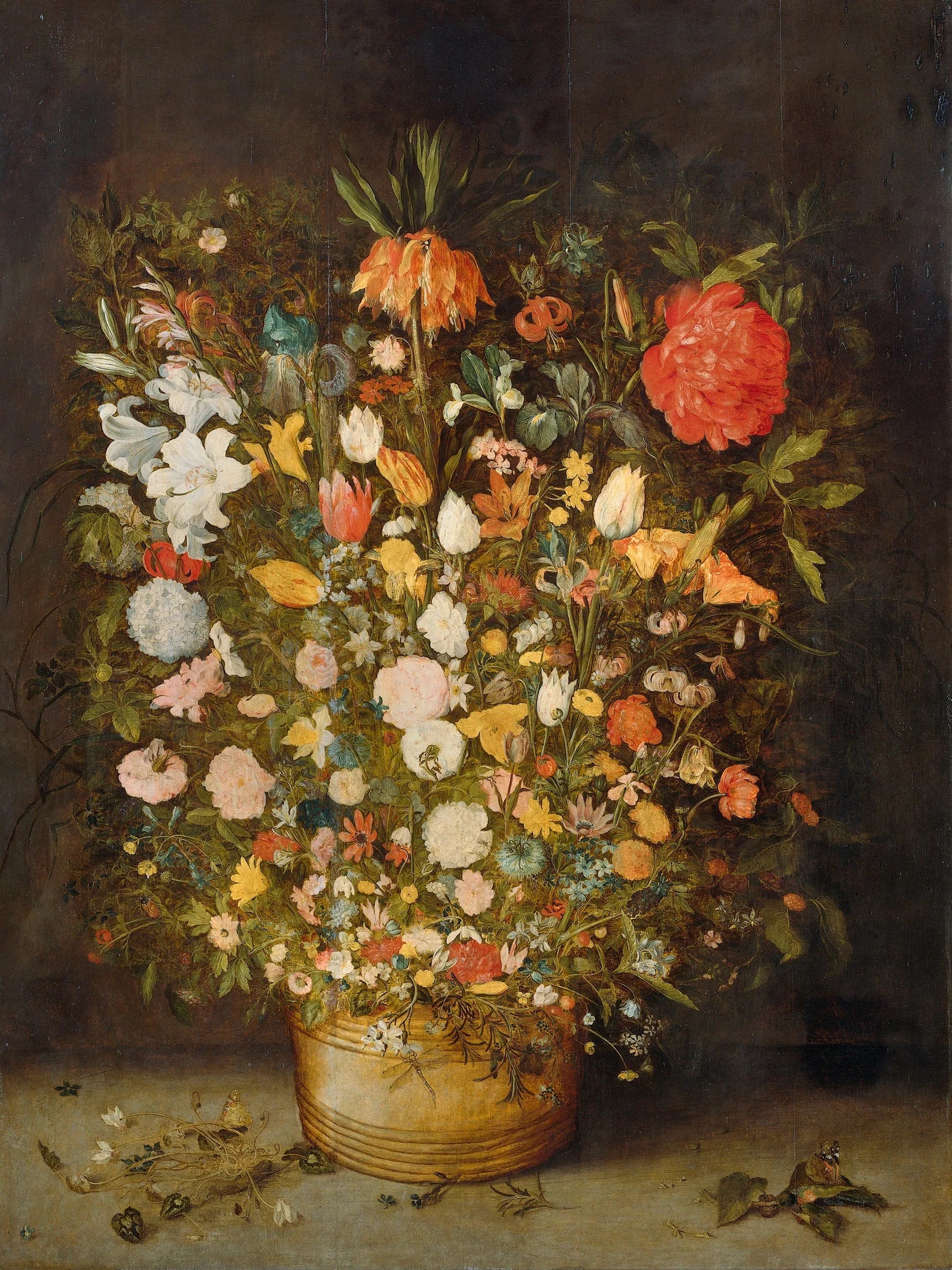 Nature morte aux fleurs - Jan Brueghel l'Ancien image 1 reproduction artisanale de tableau