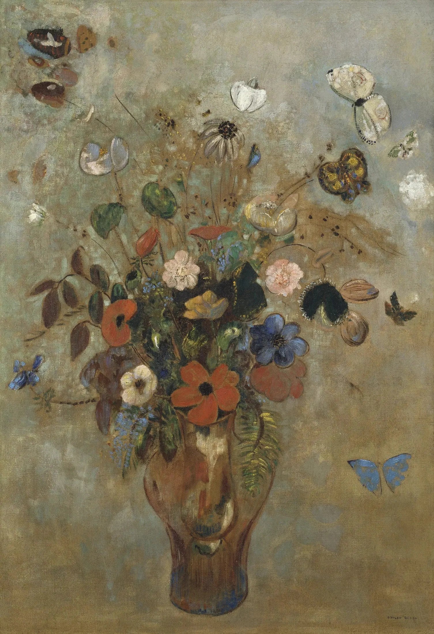 Nature morte aux fleurs - Odilon Redon image 1 tableau peint à l’huile sur toile