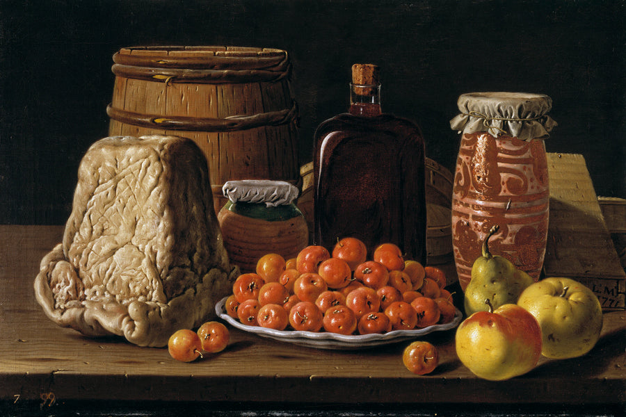 Nature morte aux fruits et fromage - Luis Eugenio Meléndez