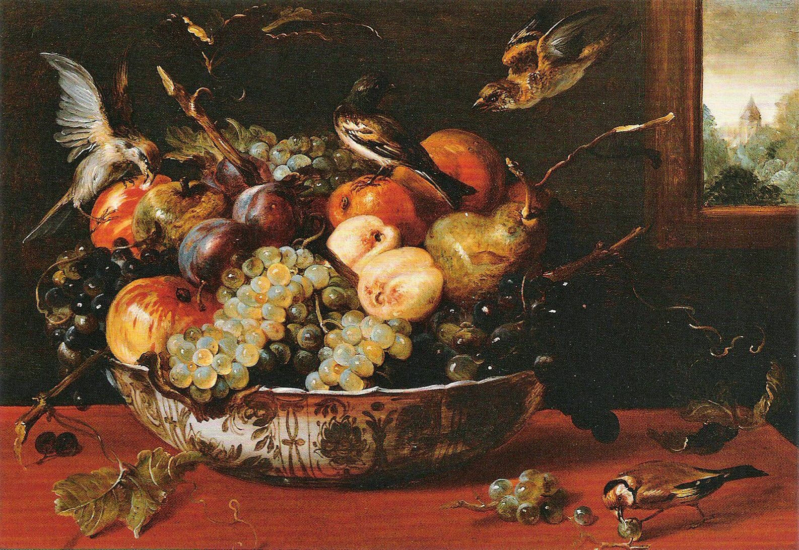 Nature morte aux fruits et aux oiseaux, vers 1615-1620 - Frans Snyders image 1 tableau peint à l’huile sur toile