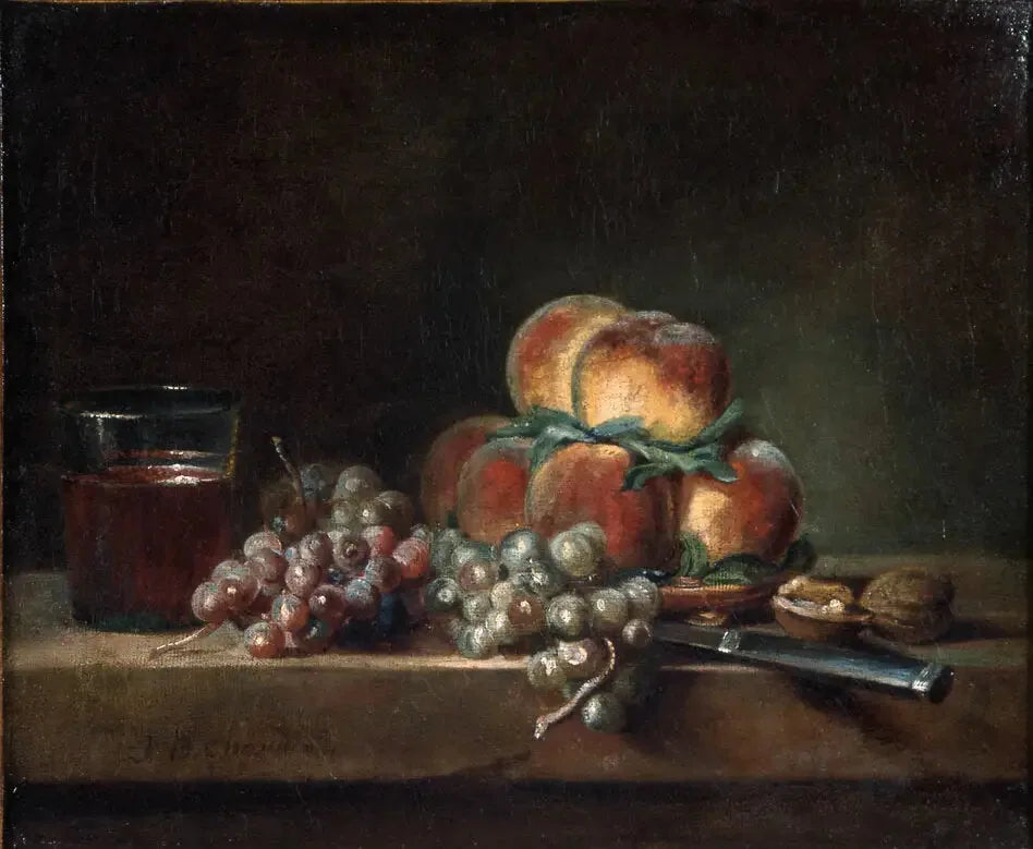 Nature morte aux fruits - Jean Siméon Chardin image 1 reproduction de peinture à l’huile