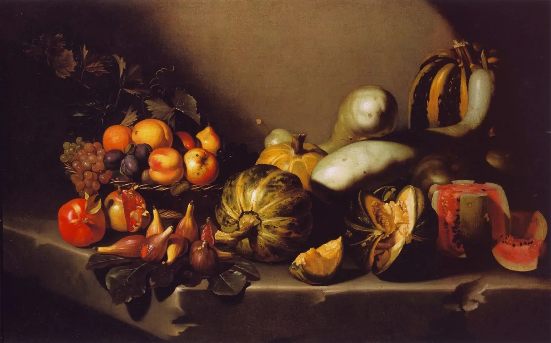Nature morte aux fruits - Le Caravage image 1 reproduction d’œuvre d’art à l’huile