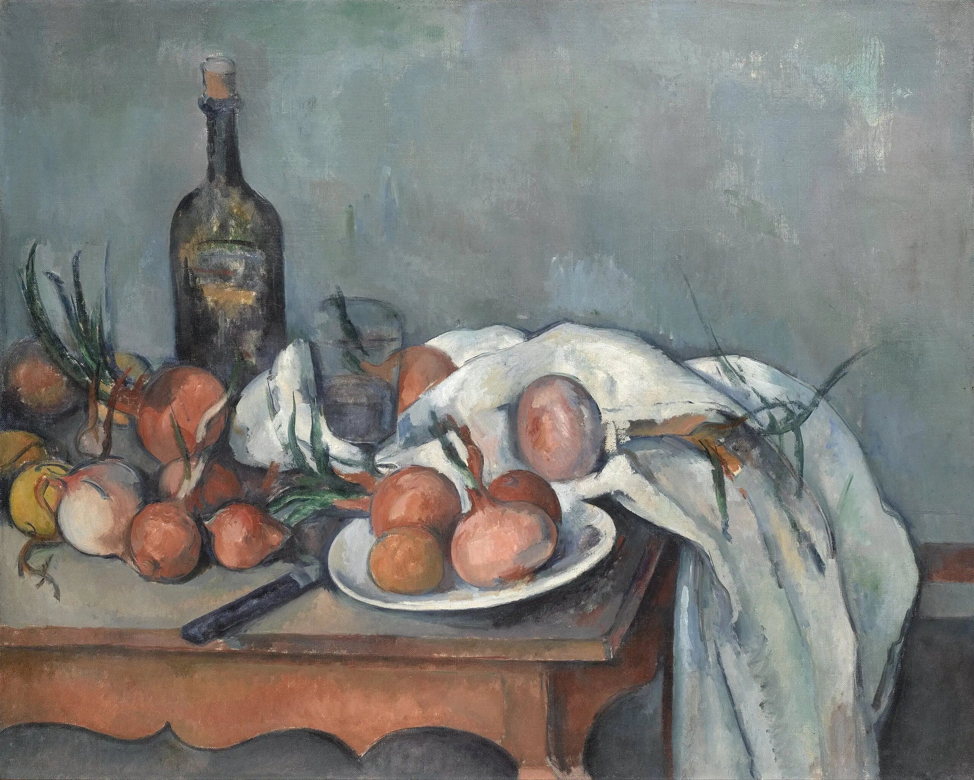 Nature morte aux oignons - Paul Cézanne image 1 tableau peint à l’huile sur toile