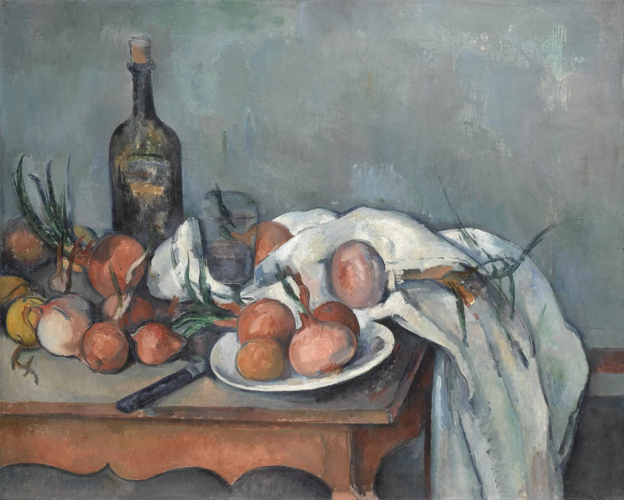 Nature morte aux oignons - Paul Cézanne image 1 tableau peint à l’huile sur toile