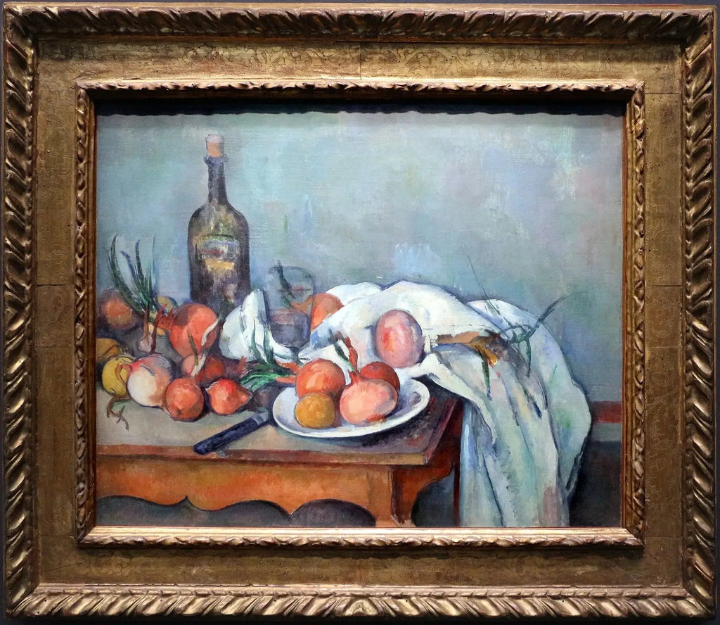 Nature morte aux oignons - Paul Cézanne image 2 reproduction artisanale de tableau