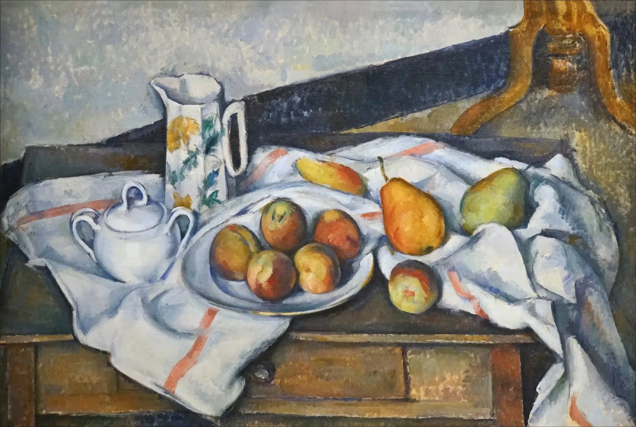Nature morte aux pêches et aux poires - Paul Cézanne image 1 reproduction de peinture à l’huile
