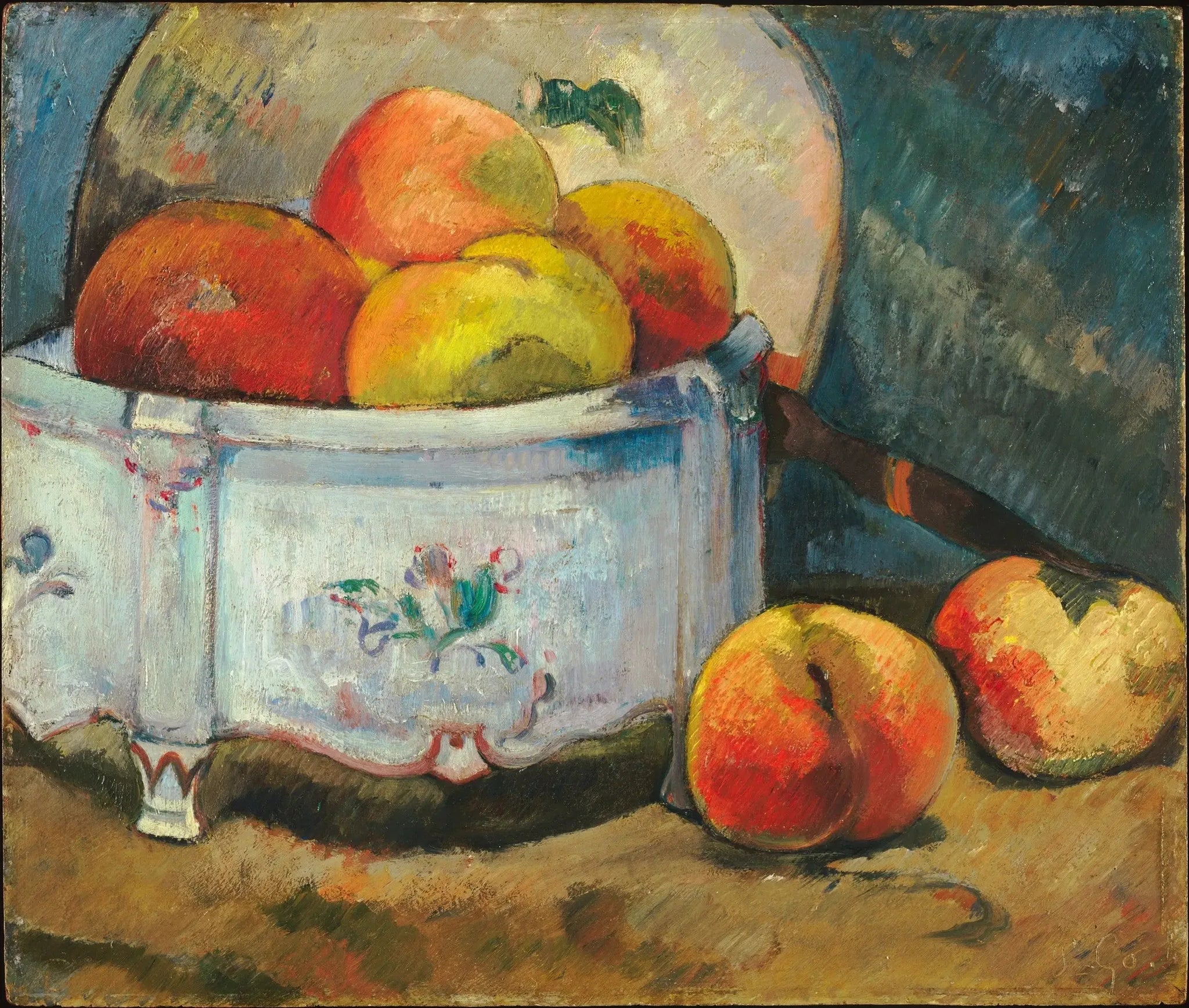 Nature morte aux pêches - Paul Gauguin image 1 reproduction d’œuvre d’art à l’huile