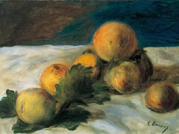 Nature morte aux pêches - Pierre-Auguste Renoir