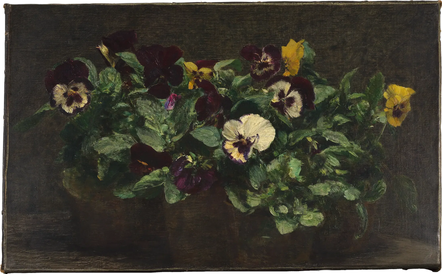 Nature morte aux pensées - Henri Fantin-Latour