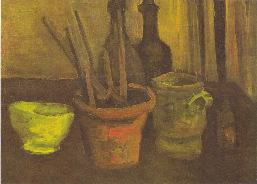 Nature morte aux pinceaux dans un pot - Vincent van Gogh