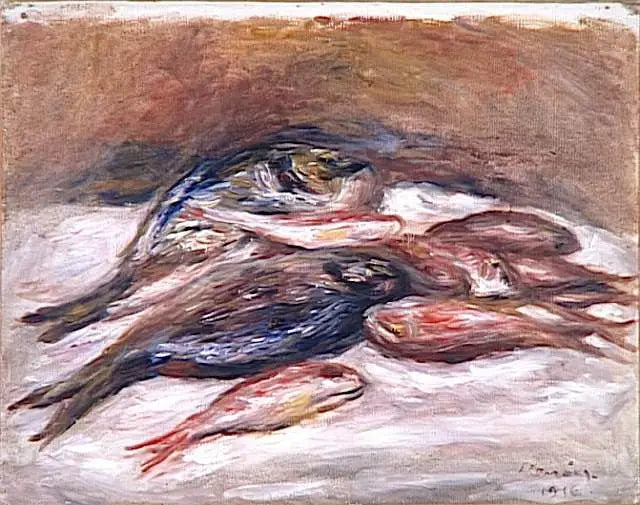 Nature morte aux poissons - Pierre-Auguste Renoir