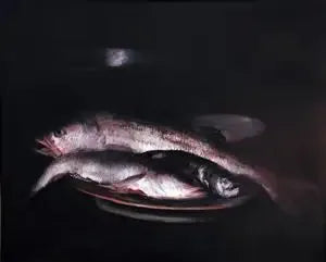 Nature morte aux poissons - William Merritt Chase image 1 reproduction artisanale de tableau