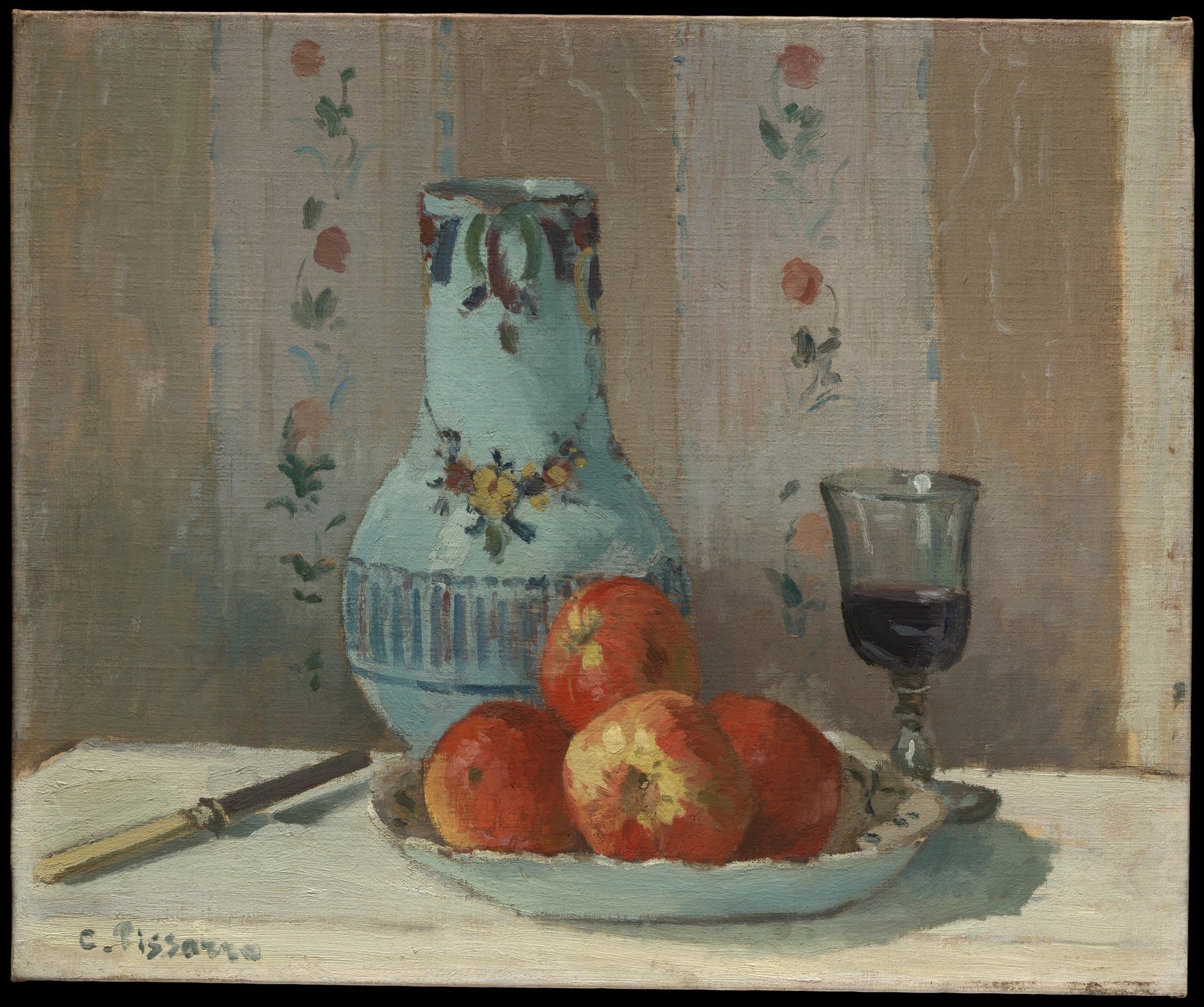 Nature morte aux pommes et au pichet - Camille Pissarro