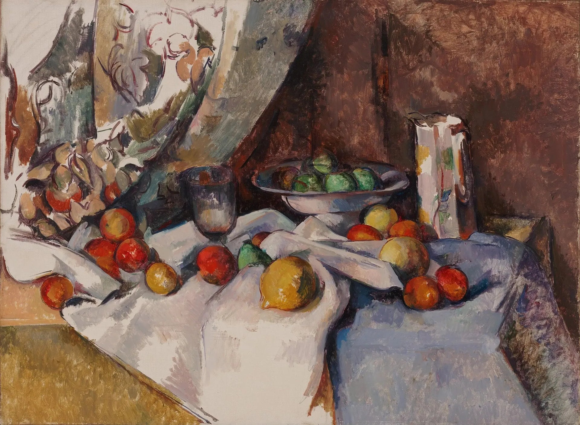 Nature morte aux pommes - Paul Cézanne image 1 reproduction de peinture à l’huile