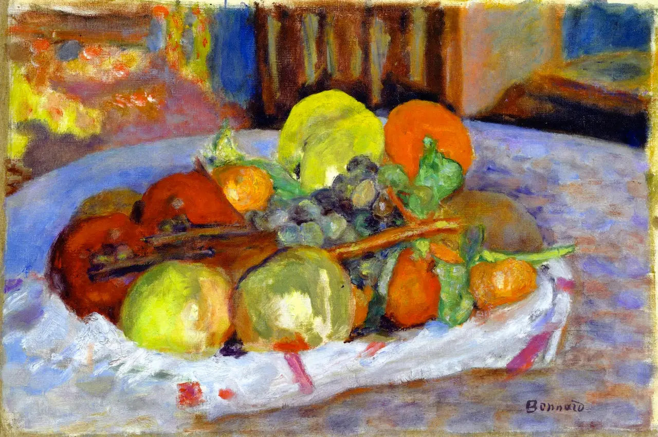 Nature morte aux pommes - Pierre Bonnard image 1 reproduction artisanale de tableau
