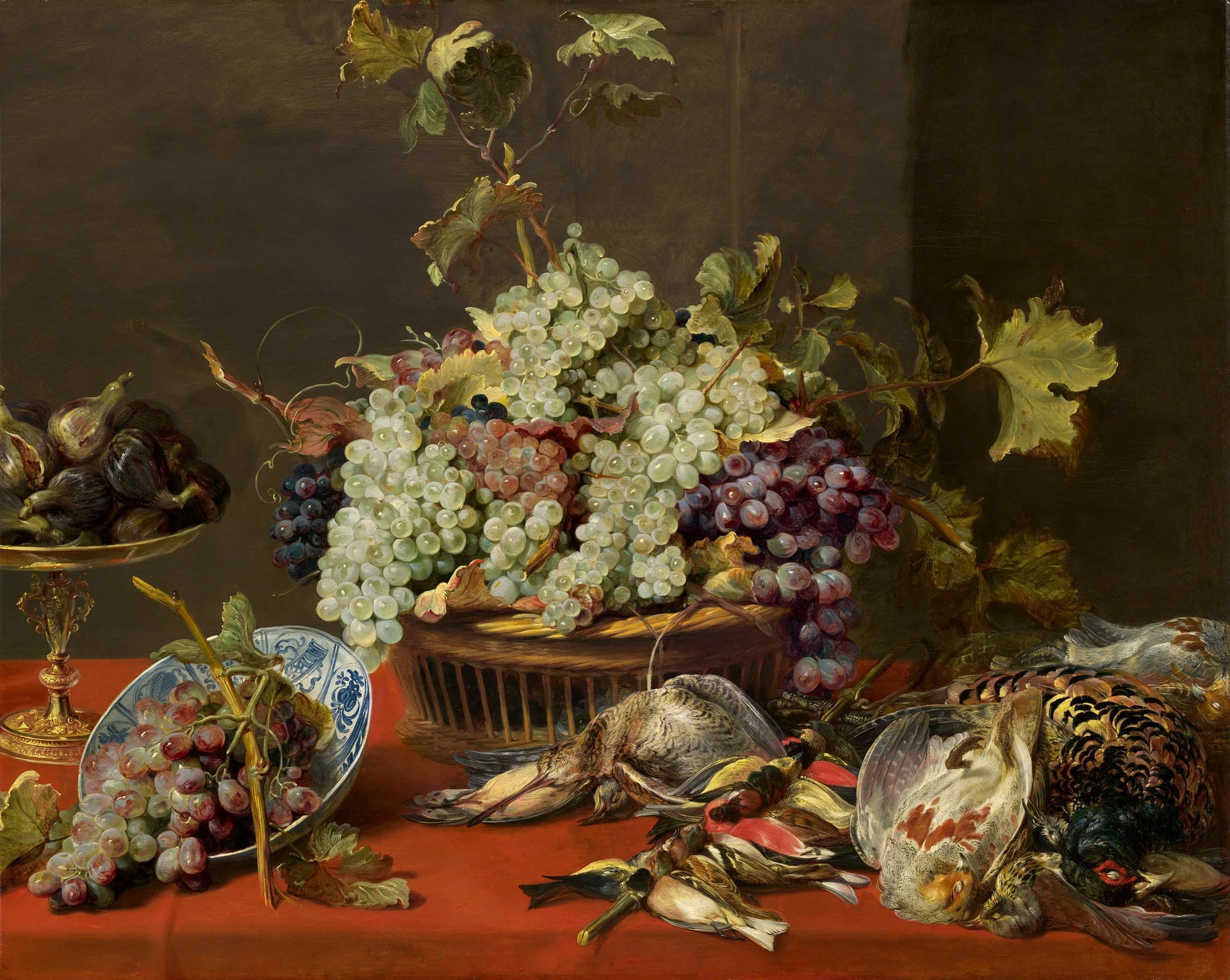 Nature morte aux raisins et au gibier - Frans Snyders image 1 reproduction d’œuvre d’art à l’huile