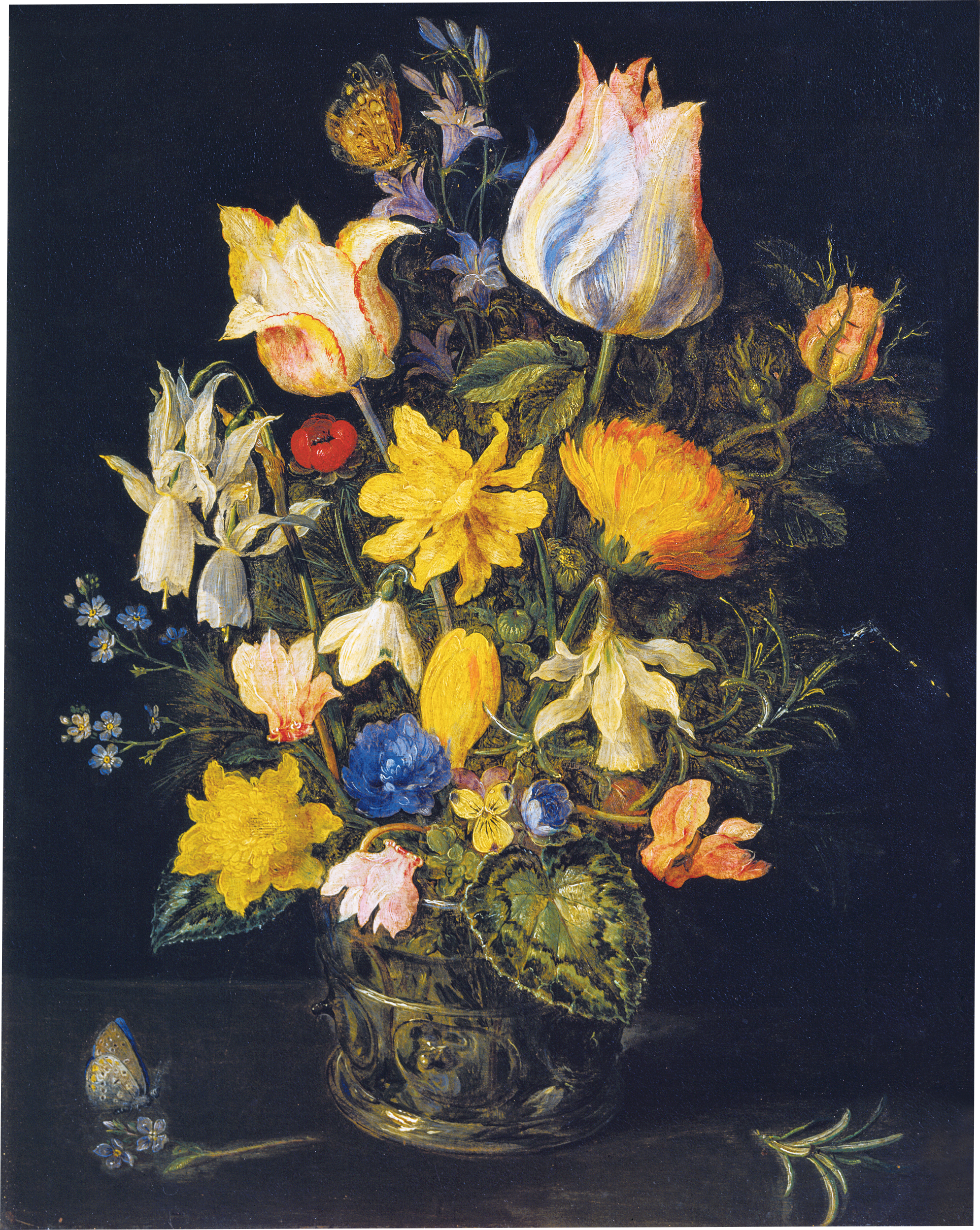Nature morte avec bouquet de fleurs - Jan Brueghel l'Ancien image 1 tableau peint à l’huile sur toile
