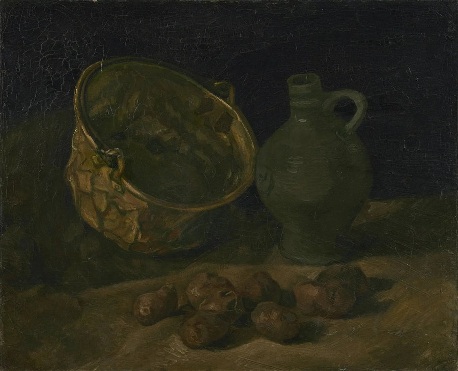 Nature morte avec chaudron et cruche en laiton - Vincent van Gogh