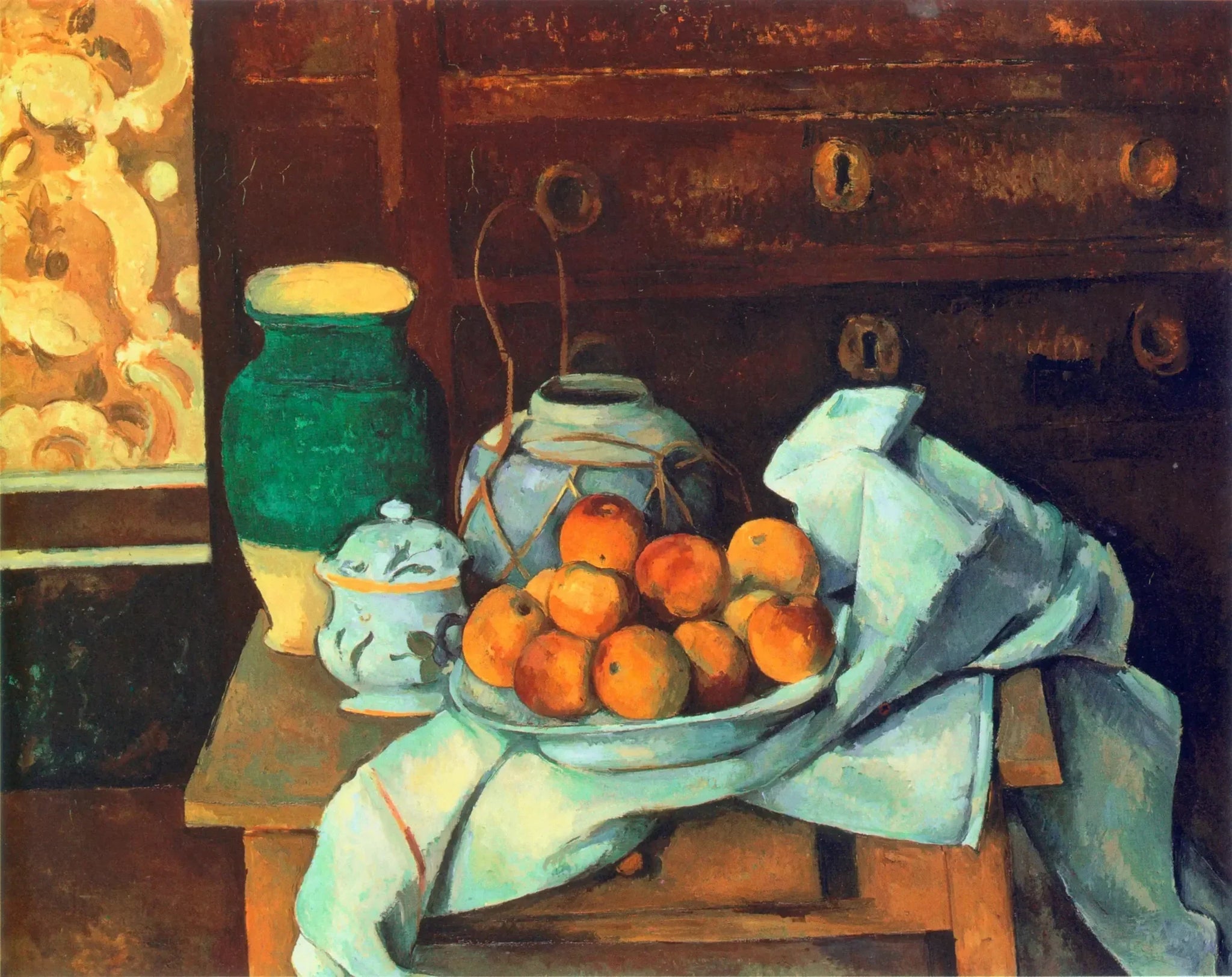 Nature morte avec commode - Paul Cézanne image 1 tableau peint à l’huile sur toile