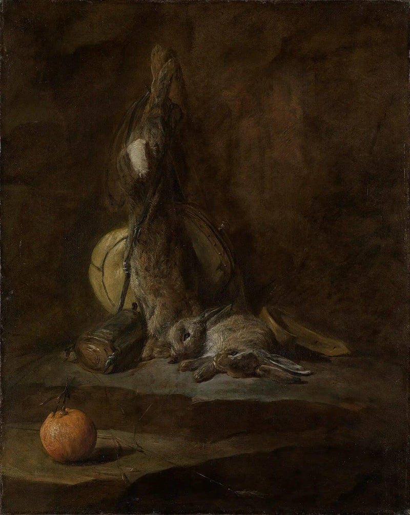 Nature morte avec des lapins morts - Jean Siméon Chardin