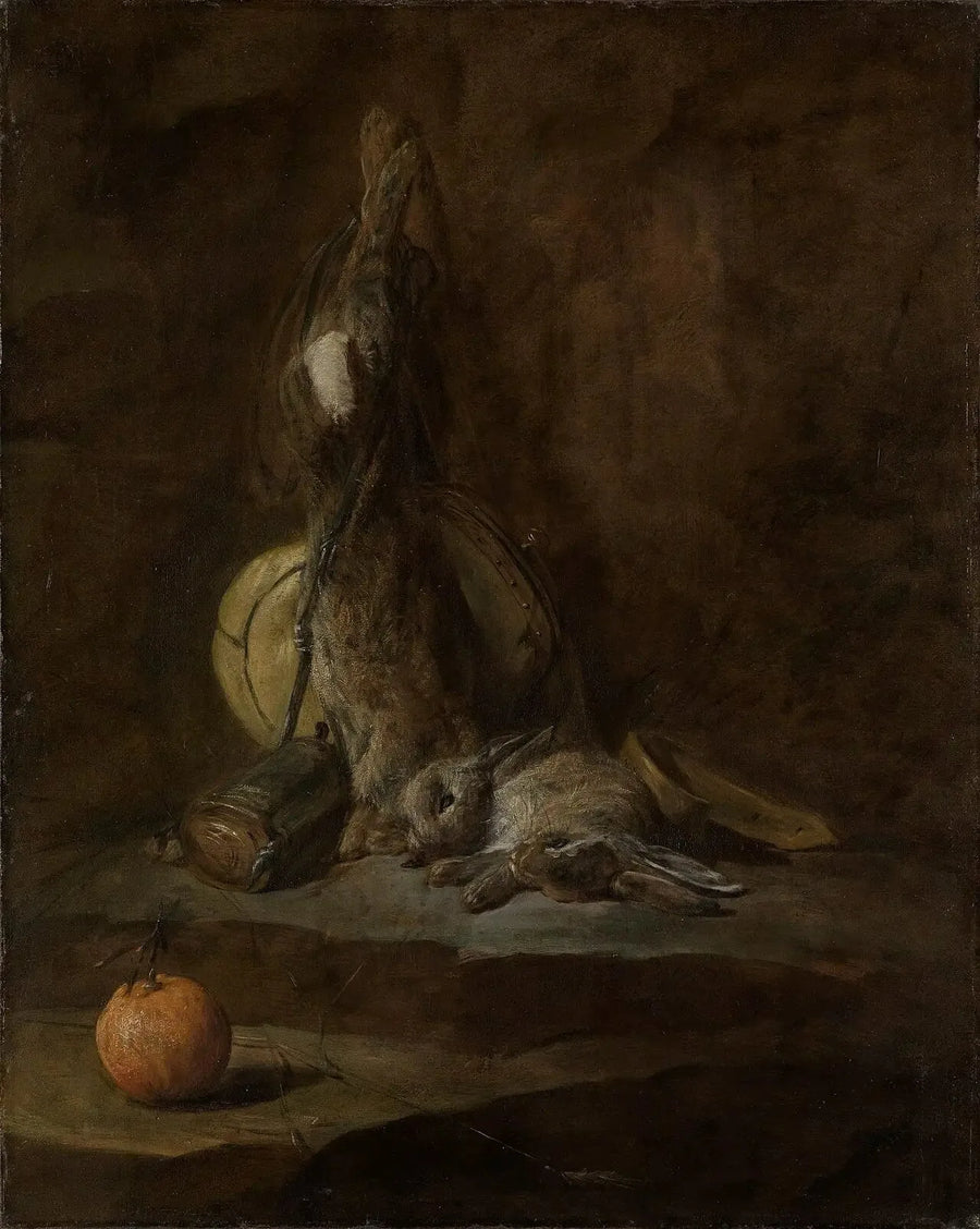 Nature morte avec des lapins morts - Jean Siméon Chardin
