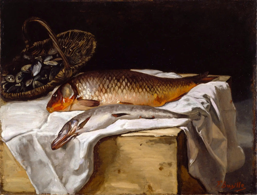 Nature morte avec du poisson - Frédéric Bazille