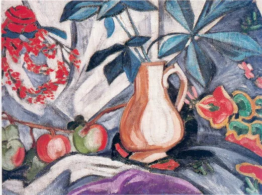 Nature morte avec pichet et pommes - Olga Rozanova image 1 tableau peint à l’huile sur toile