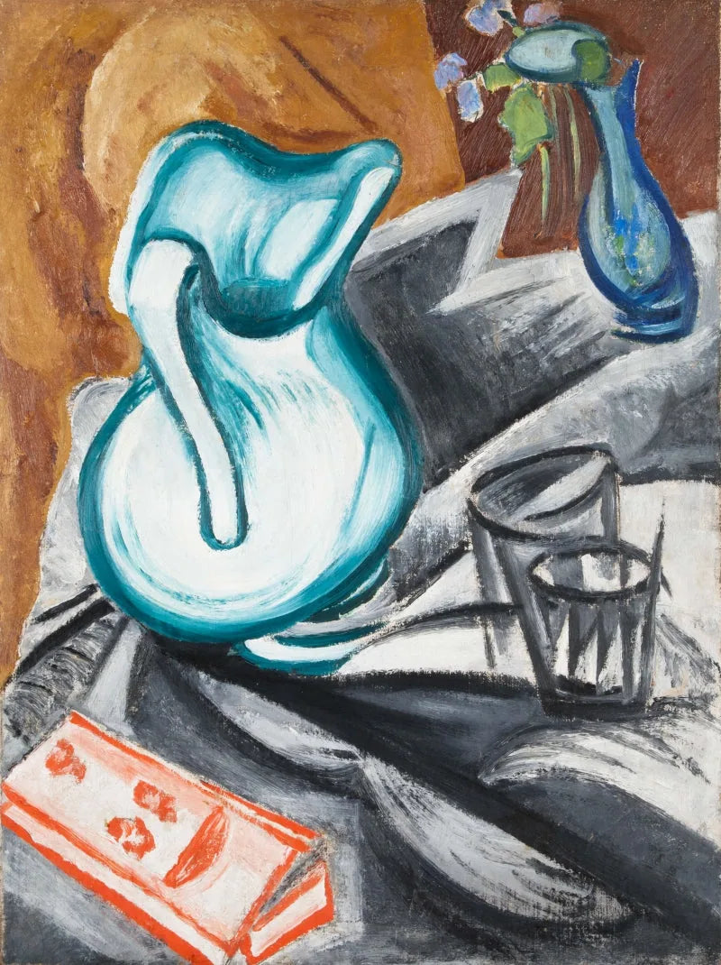 Nature morte avec pichet vert - Olga Rozanova image 1 reproduction de peinture à l’huile