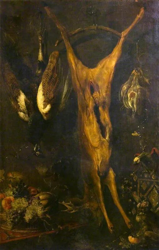 Nature morte avec un cerf mort - Frans Snyders image 1 reproduction de peinture à l’huile