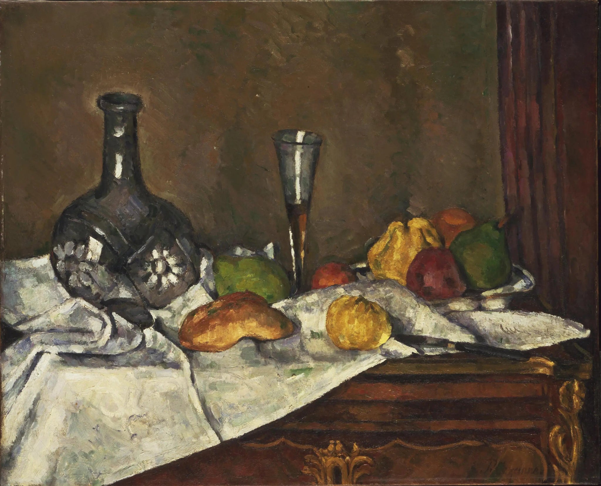 Nature morte avec un dessert - Paul Cézanne image 1 copie peinte à la main à l’huile