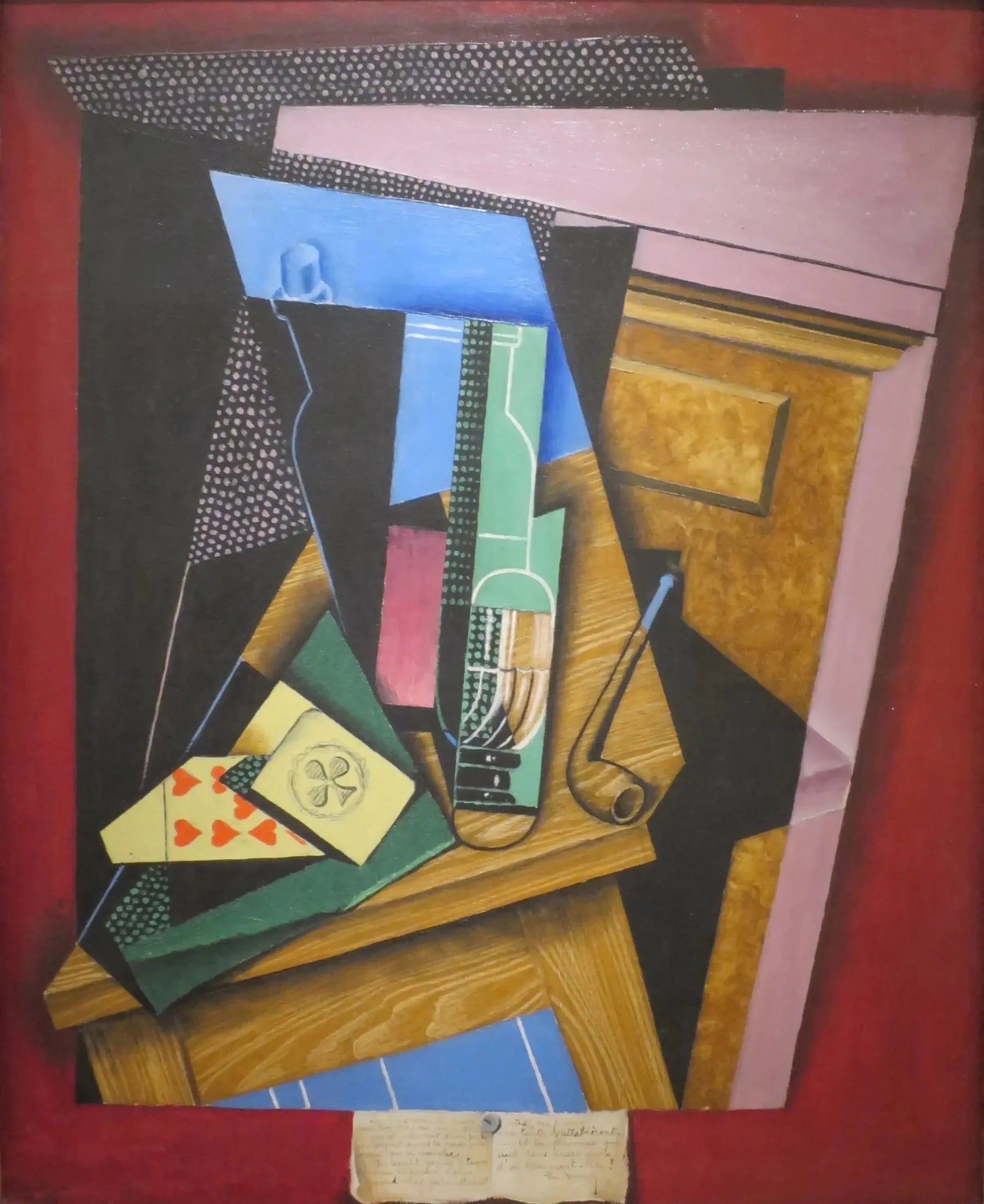 Nature morte avec un poème - Juan Gris image 1 copie de tableau peinte à la main