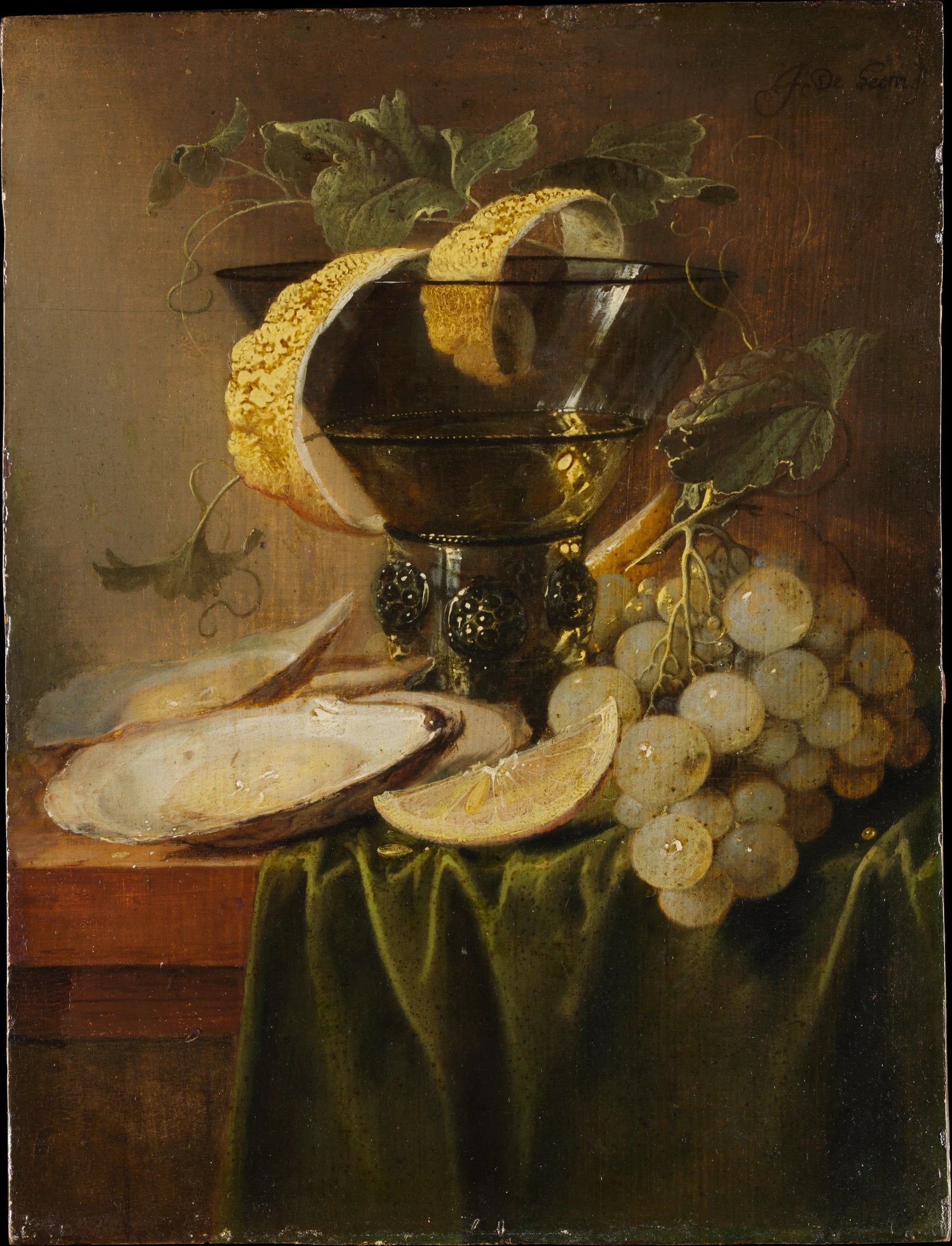 Nature morte avec un verre et des huîtres - Jan Davidsz de Heem