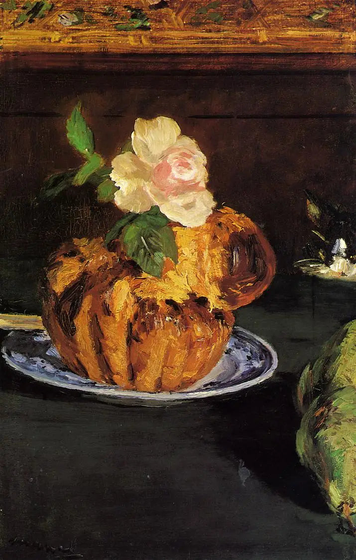 Nature morte, Brioche - Édouard Manet image 1 copie de tableau peinte à la main