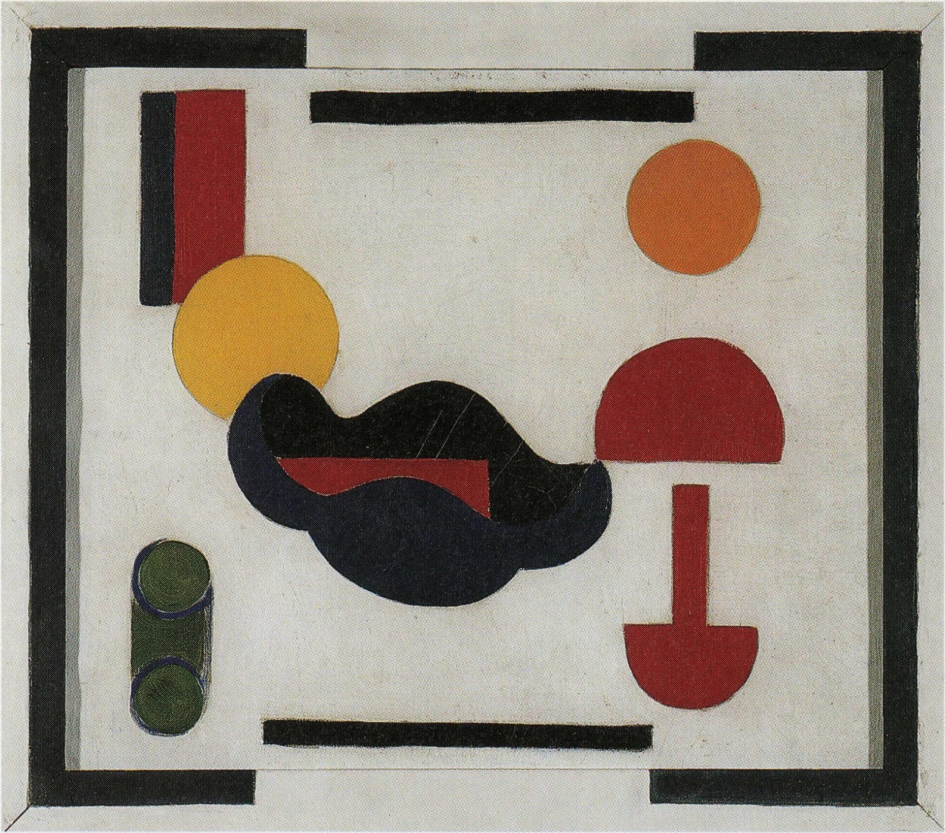 Nature morte (Composition V) - Theo van Doesburg image 1 tableau peint à l’huile sur toile