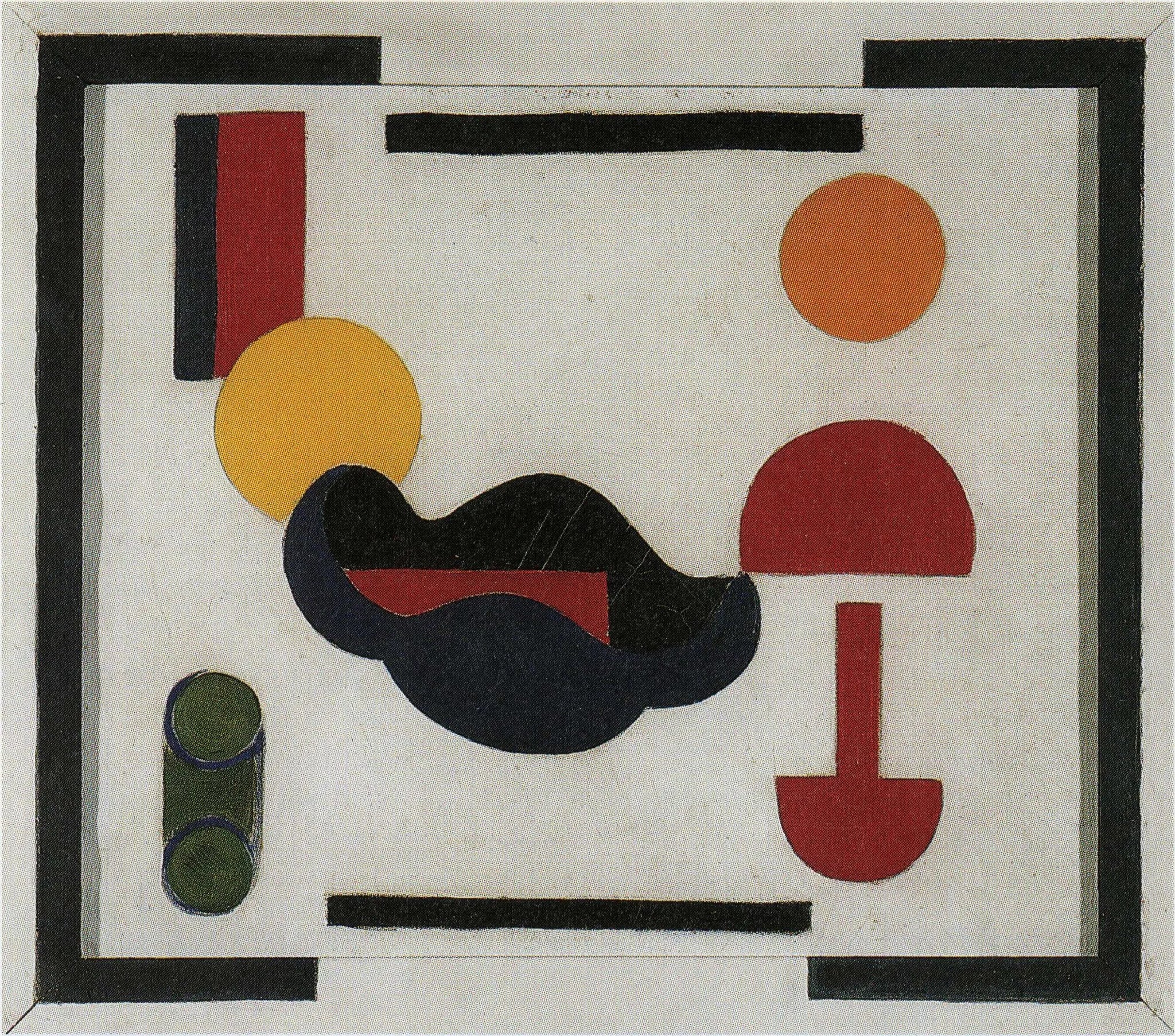 Nature morte (Composition V) - Theo van Doesburg image 1 tableau peint à l’huile sur toile