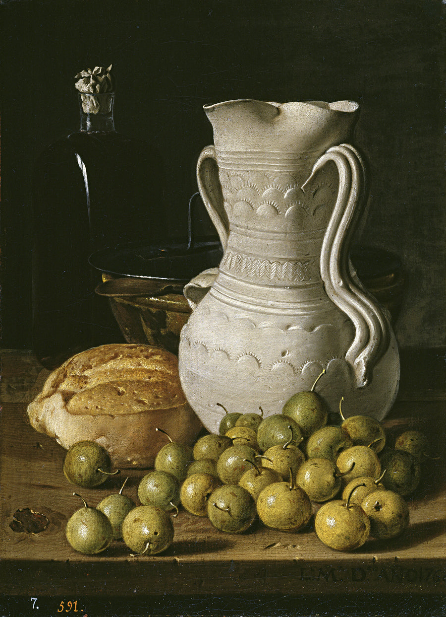 Nature morte à la cruche blanche et aux petites poires - Luis Eugenio Meléndez