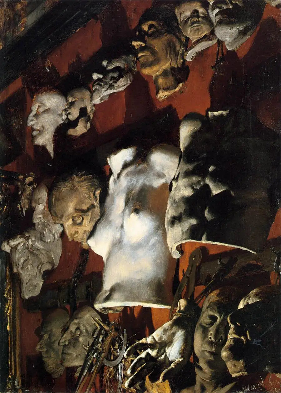 nature morte d'atelier - Adolph von Menzel image 1 reproduction d’œuvre d’art à l’huile