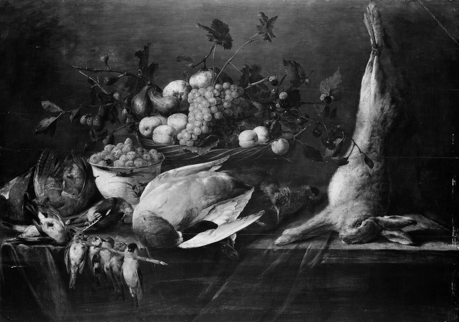 Nature morte de fruits et de gibier - Pieter van Overschee