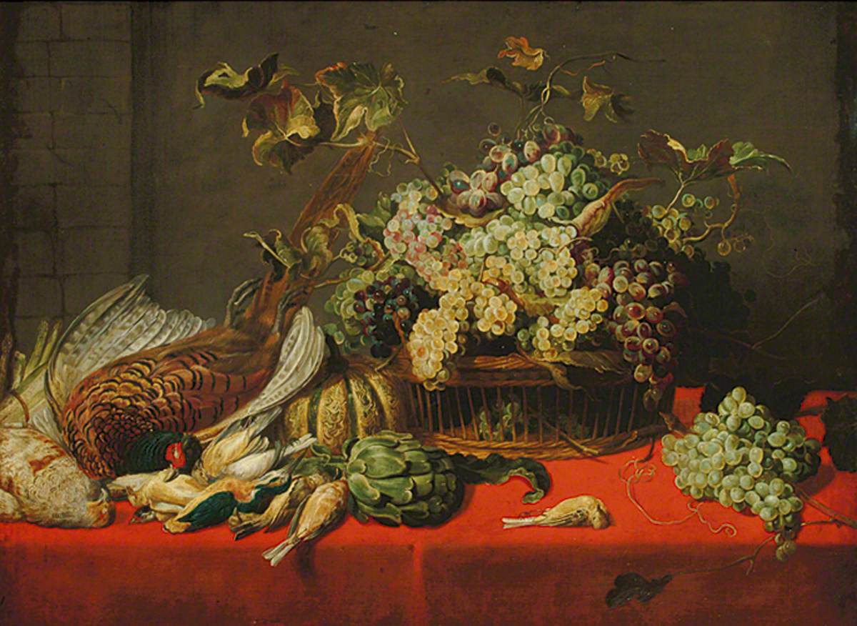 Nature morte : fruits, légumes et gibier sur une table - Frans Snyders image 1 reproduction d’œuvre d’art à l’huile