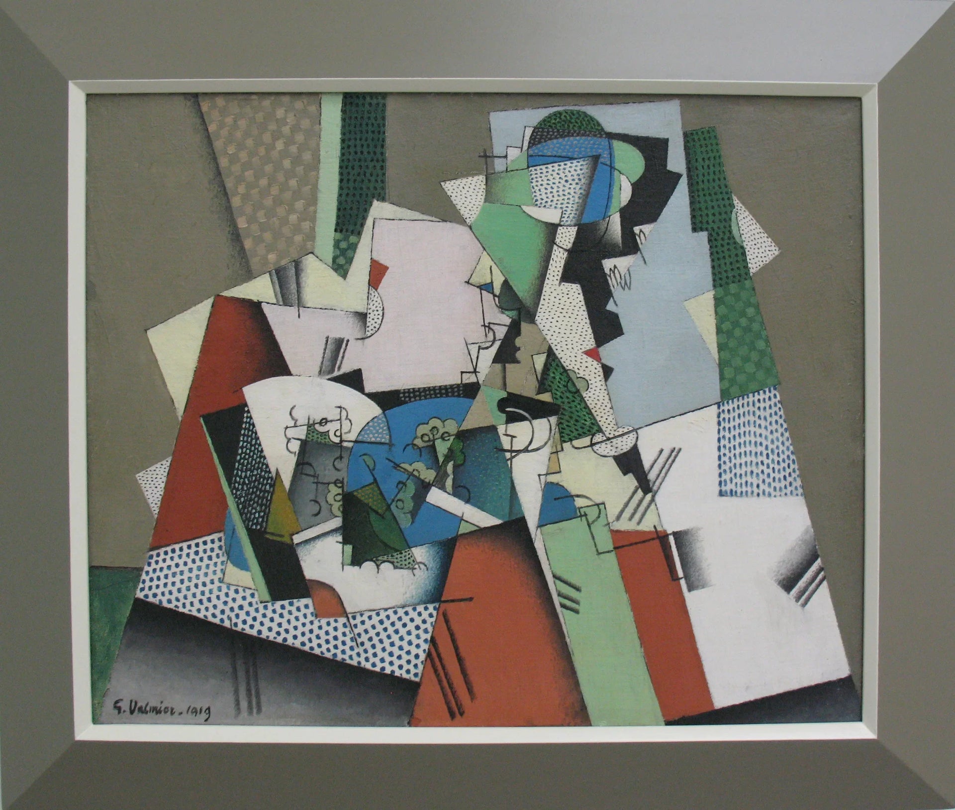 Nature morte géométrique I - Georges Valmier image 1 reproduction réalisée par Alpha Reproduction