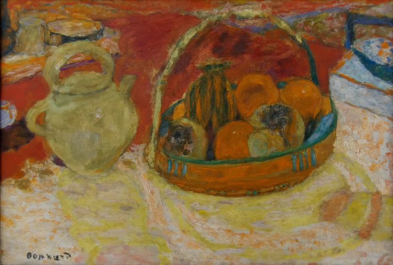 Nature morte jaune et rouge - Pierre Bonnard